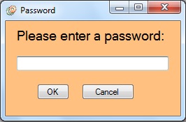 MyDesktop Password Interface